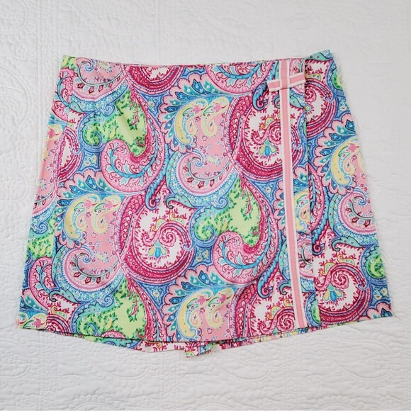 Island Republic Women's Skort Size 12 Stunning Paisley Print Shorts Golf Skirt - Picture 11 of 11